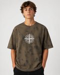 Premium Olive Acid Wash Oversized T-Shirt